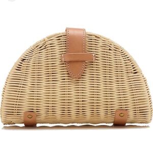 J.Crew Fan Rattan Clutch